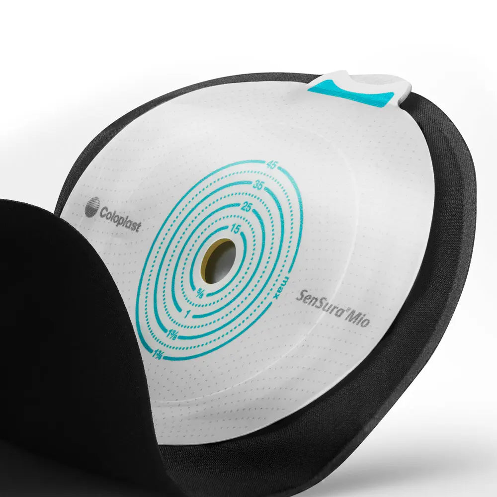 Sensura Mio Stomabeutel mit Basisplatte in schwarz