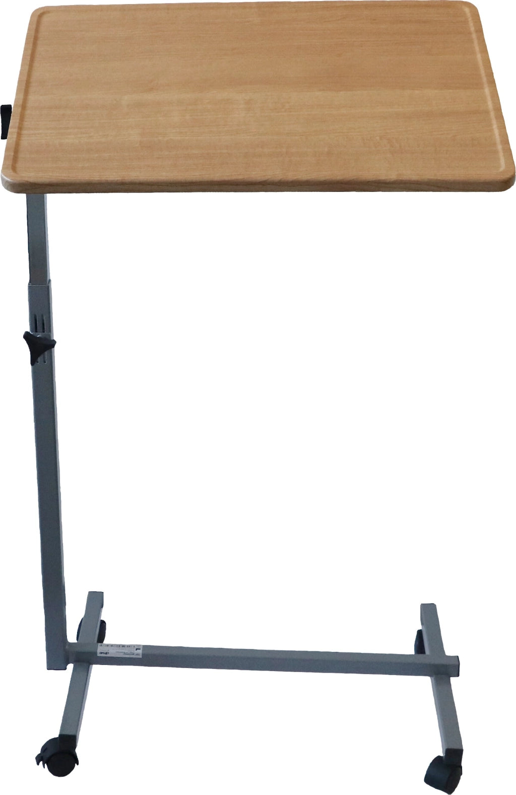 Pflege- und Beistelltisch SuppliTo mit Tischplatte in Holzoptik und höhenverstellbarem Gestell – ideal für den flexiblen Einsatz im Pflegebereich