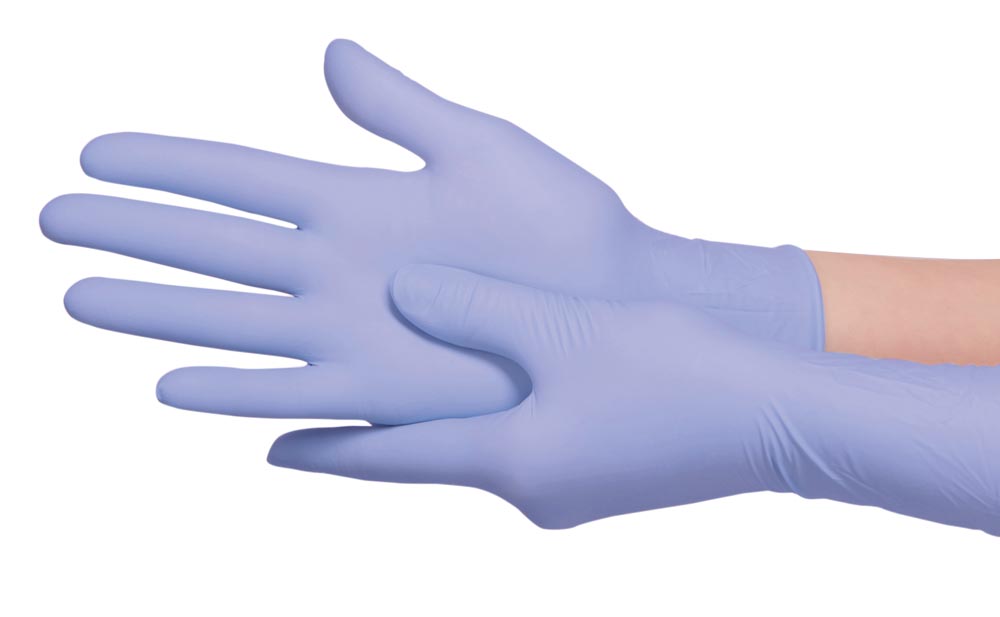 Handschuhe Nitryl, ungepudert VIOLETT