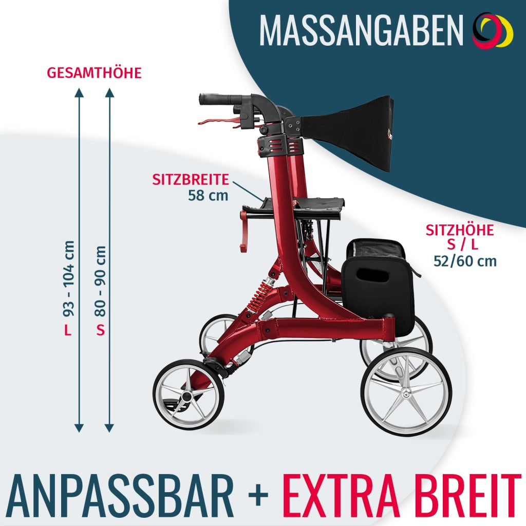 Leichtgewichtrollator Besco Medical Spring XL