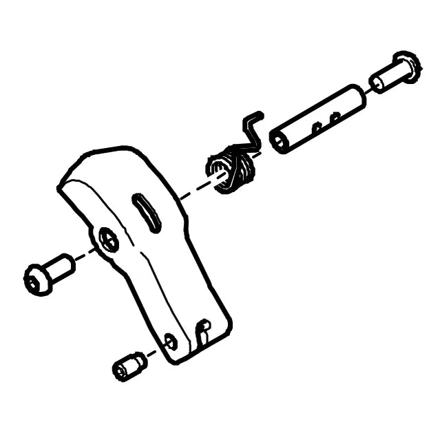 Bremsbacke inkl. Schrauben Invacare® Rollator Dolomite® Jazz 2013