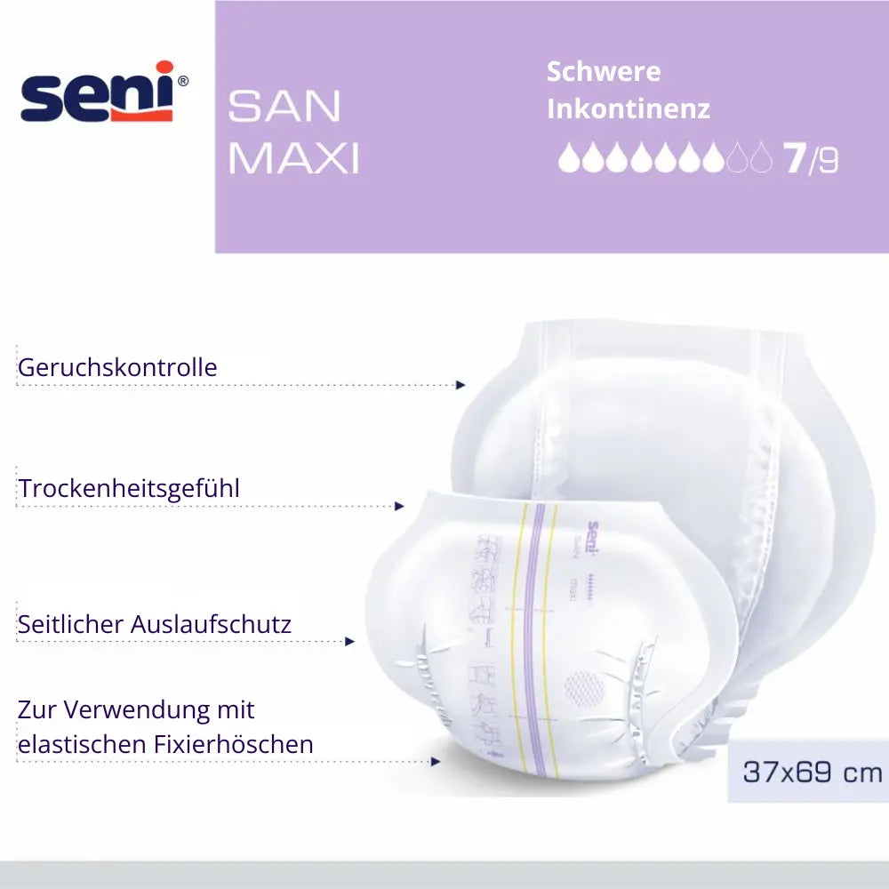Seni San Maxi Vorlage 7 Tropfen