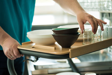 Echtholz-Tablett SALJOL Wohnraumrollator