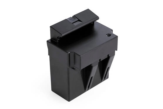 Wechselakku für das Alber scalamobil S45 – kompakter Lithium-Ionen-Akku mit Tragegriff, freigestellte Produktansicht für mobilen Einsatz