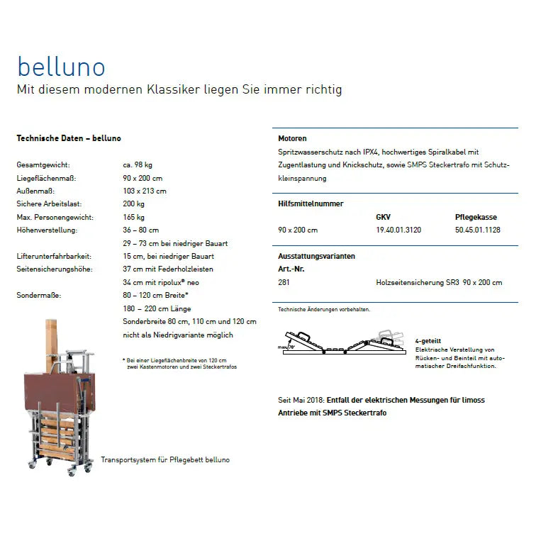 Pflegebett Hermann Bock belluno