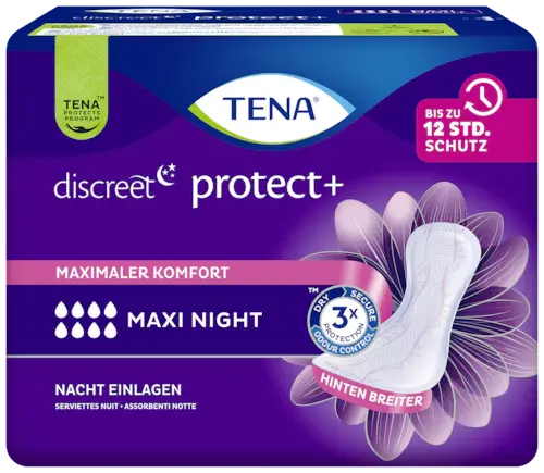 TENA Lady Discreet Protect+ Maxi Night