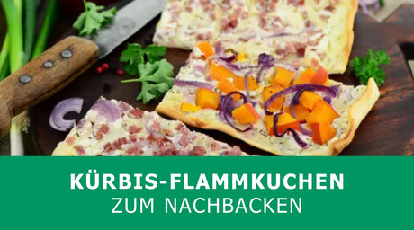 Kürbis-Flammkuchen-Rezept zum Nachbacken