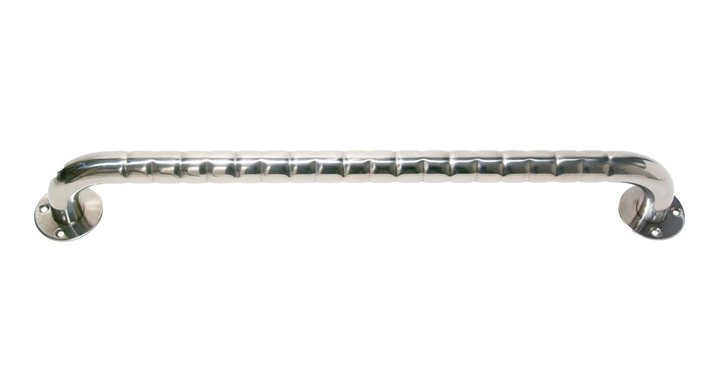 Edelstahl-Haltegriff von Drive Medical mit ergonomischer Griffmulde – 37 - 67cm lang, zur Wandmontage im Badezimmer geeignet.