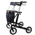Carbon-Rollator Athlon SL mit Softbereifung inkl. Rückengurt in schwarz
