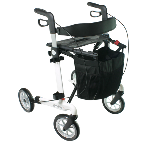 Carbon-Rollator Athlon SL mit Softbereifung inkl. Rückengurt in Weiß