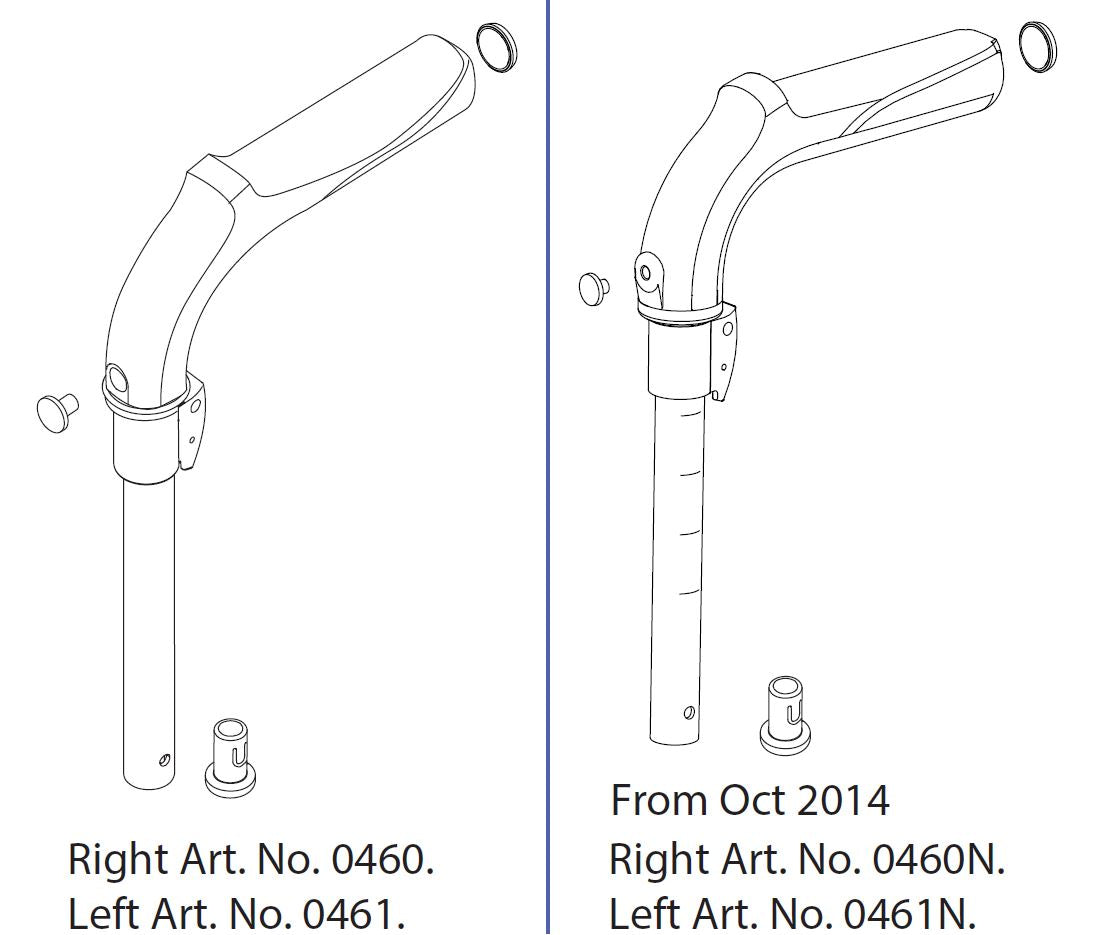 Handgriffeinheit TrustCare® Rollator Let's Go Out
