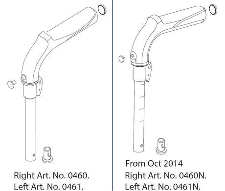 Handgriffeinheit TrustCare® Rollator Let's Go Out