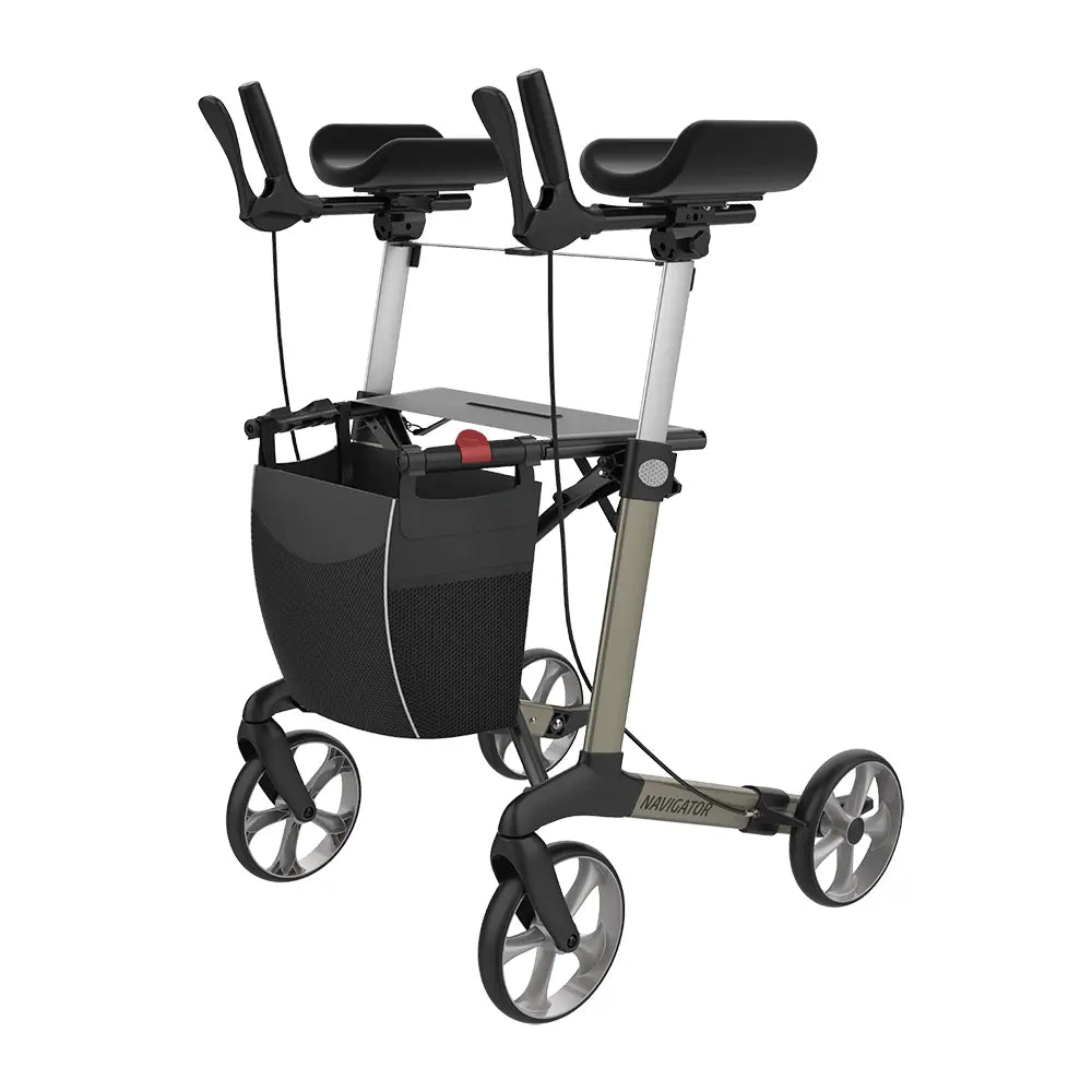 Wohnungsrollator Rehasense Navigator Arthritis mit drehbaren Unterarmauflagen