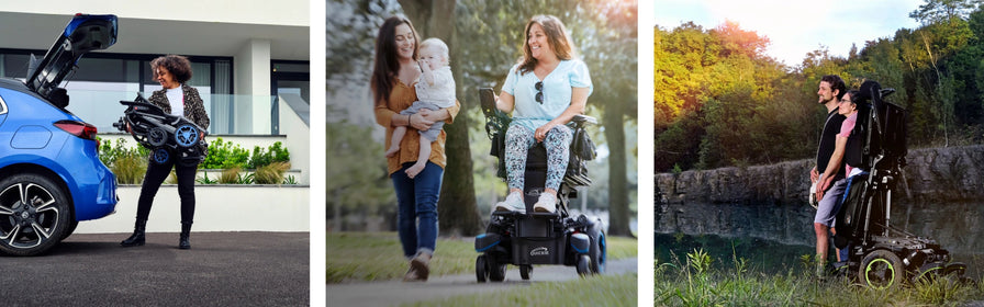 Samedo und Sunrise Medical Bilder mit Rollstühlen