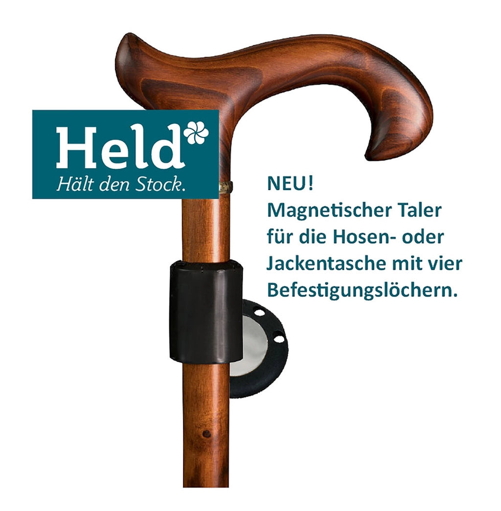 Stockhalter-Set Saljol Held mit Taler - neongelb