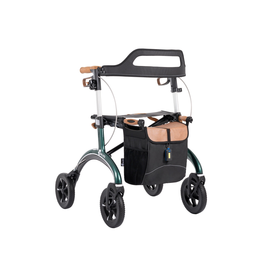 Carbon-Rollator CR 2025 Komplettpaket + gratis Carbon-Gehstock von SALJOL
