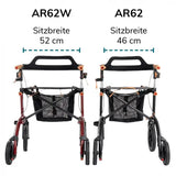 Leichtgewichtrollator AR Wide im Komplettpaket von SALJOL