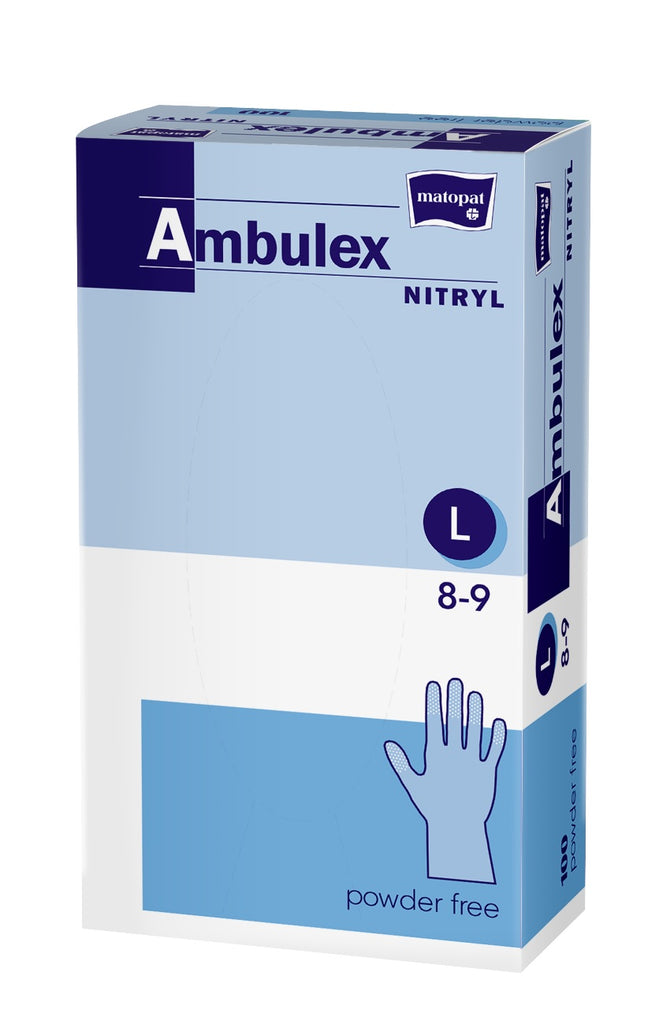 Handschuhe Nitryl, ungepudert blau