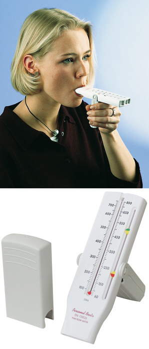 Peak-Flow-Meter Personal Best® Atemkontrolle bei Asthma