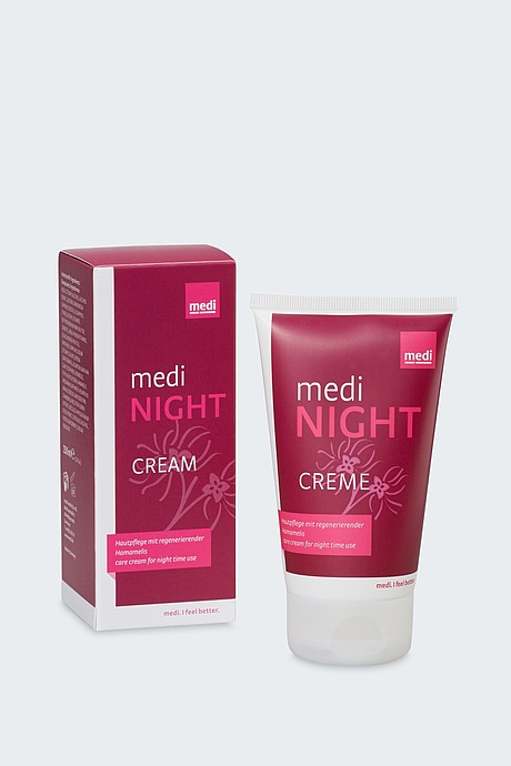 medi night, beruhigende Hautpflege bei Kompressionsstrümpfen