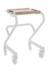 Echtholz-Tablett für Rollator Page, dunkel